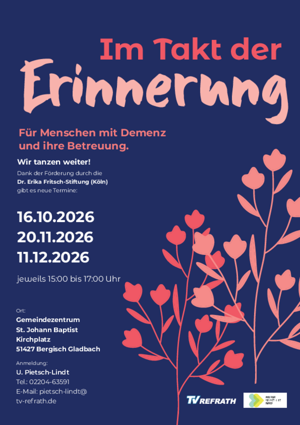 Takt der Erinnerung Flyer